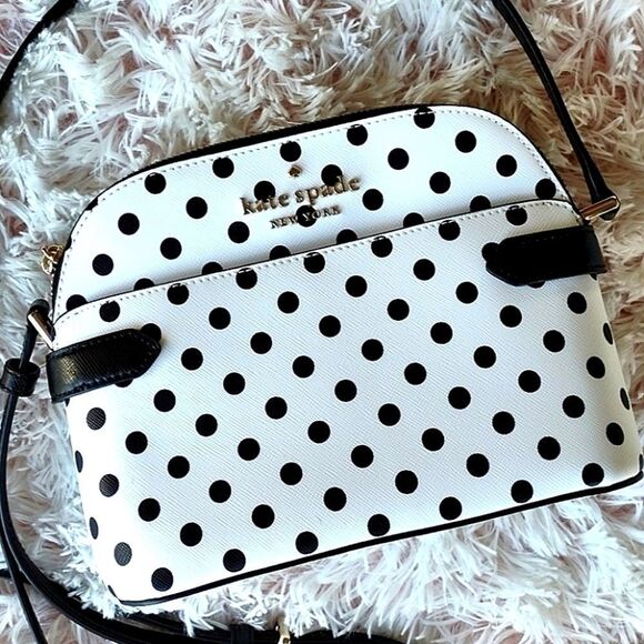Kate Spade Staci Polka Dot Dome Crossbody Bag - Picture 1 of 8